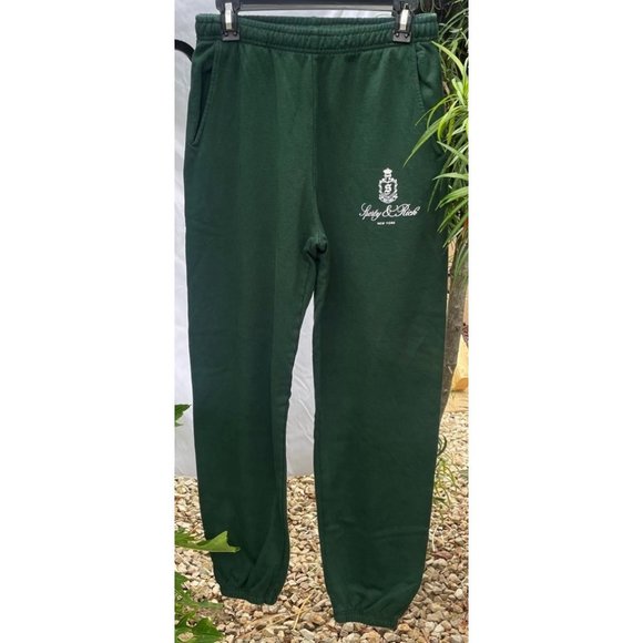 Sporty & Rich Other - SPORTY  AND RICH GREEN SWEATPANTS SIZE XL